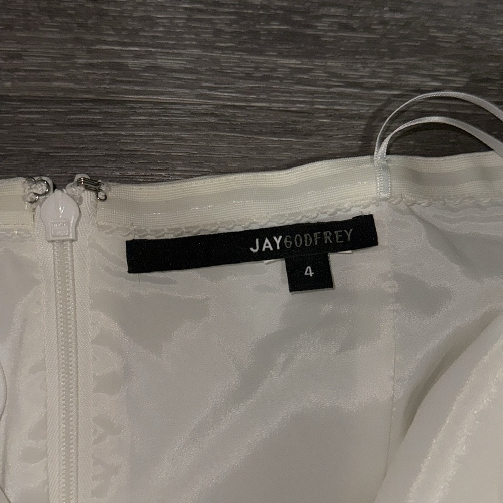 Jay Godfrey White Strapless Dress - Size 4 - Picture 3 of 6